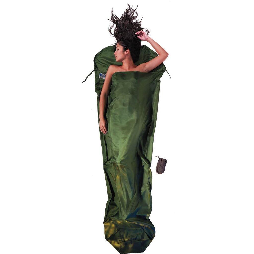 Wkładka do śpiwora Cocoon MummyLiner - Silk - dark olive green