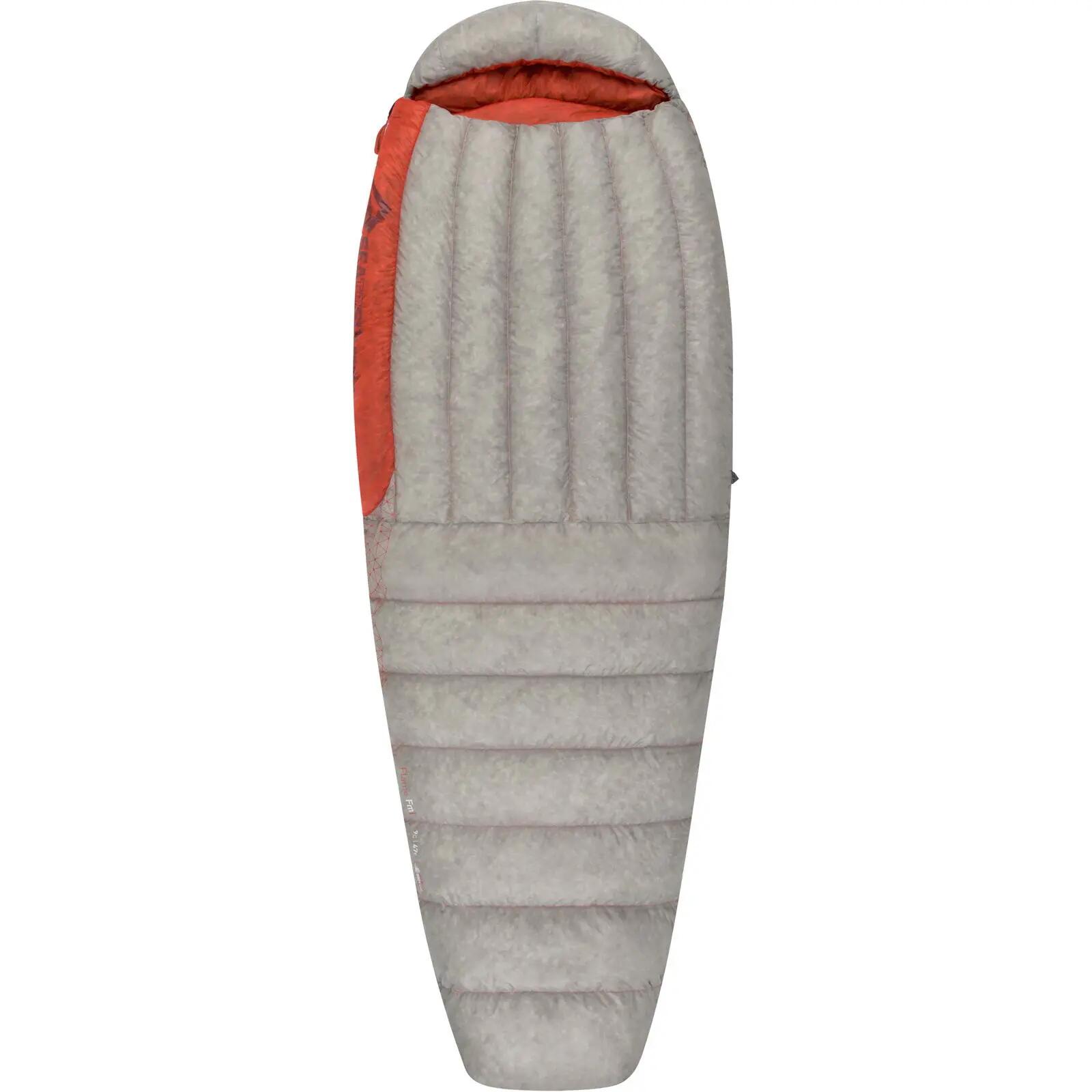 Schlafsack Flame Fm1 Women's light grey-paprika 3/7