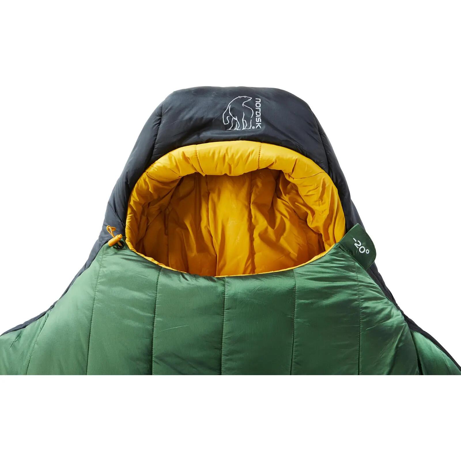 Winterschlafsack Gormsson -20° Mummy artichoke green-mustard yellow-black 6/7
