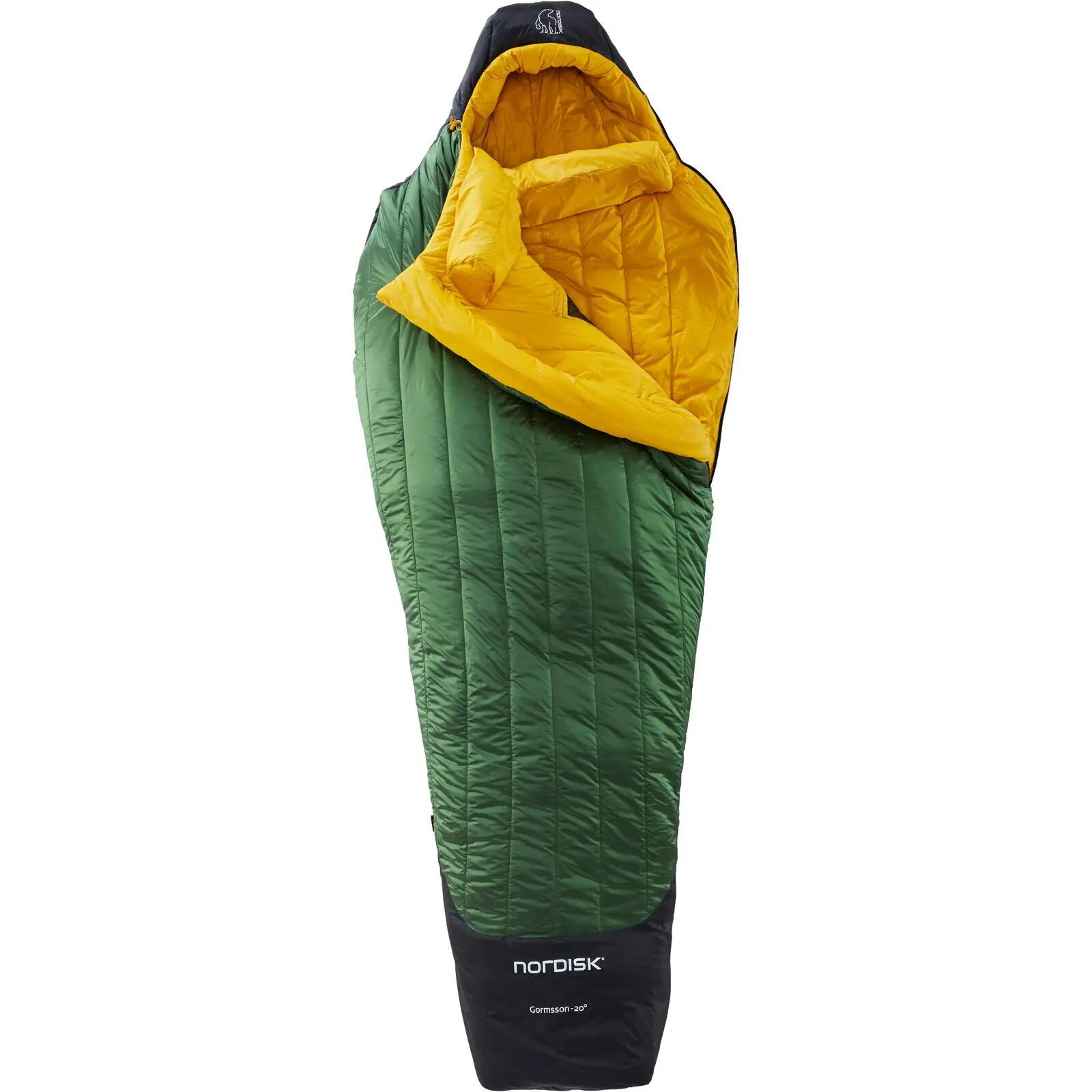 Winterschlafsack Gormsson -20° Mummy artichoke green-mustard yellow-black 4/7