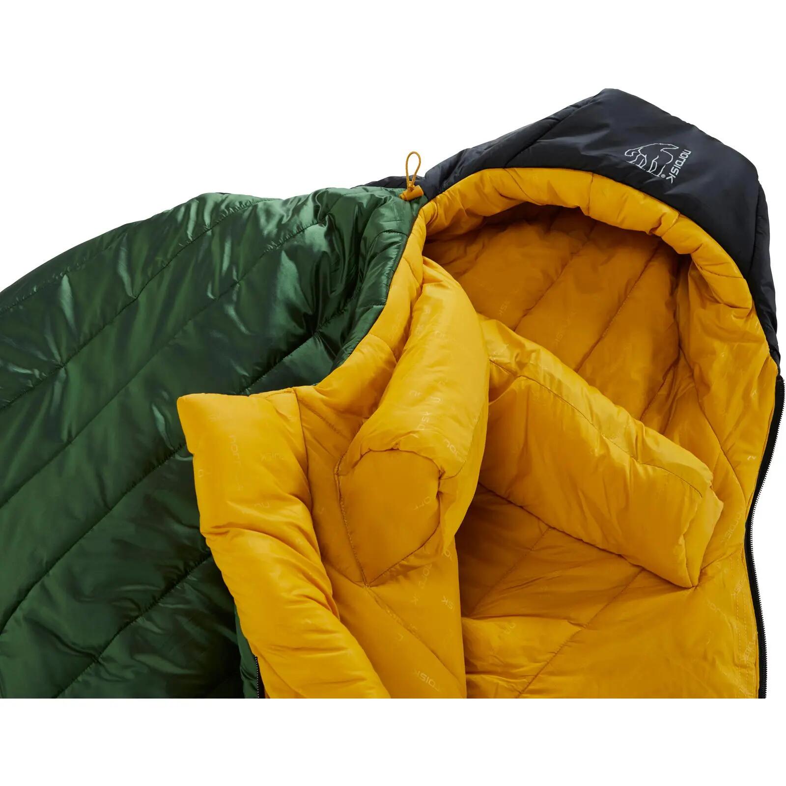 Winterschlafsack Gormsson -20° Mummy artichoke green-mustard yellow-black 5/7