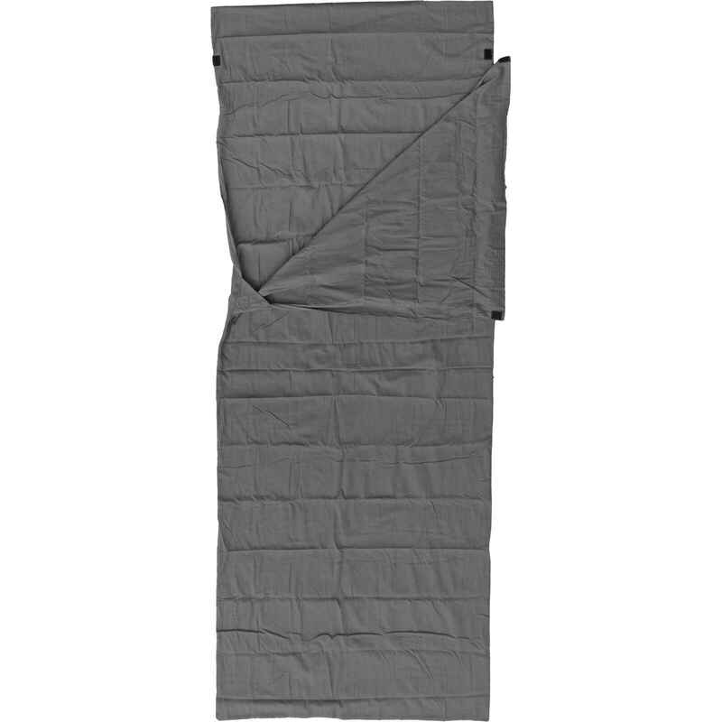 Deckenform Sleeping Liner Baumwolle anthrazit