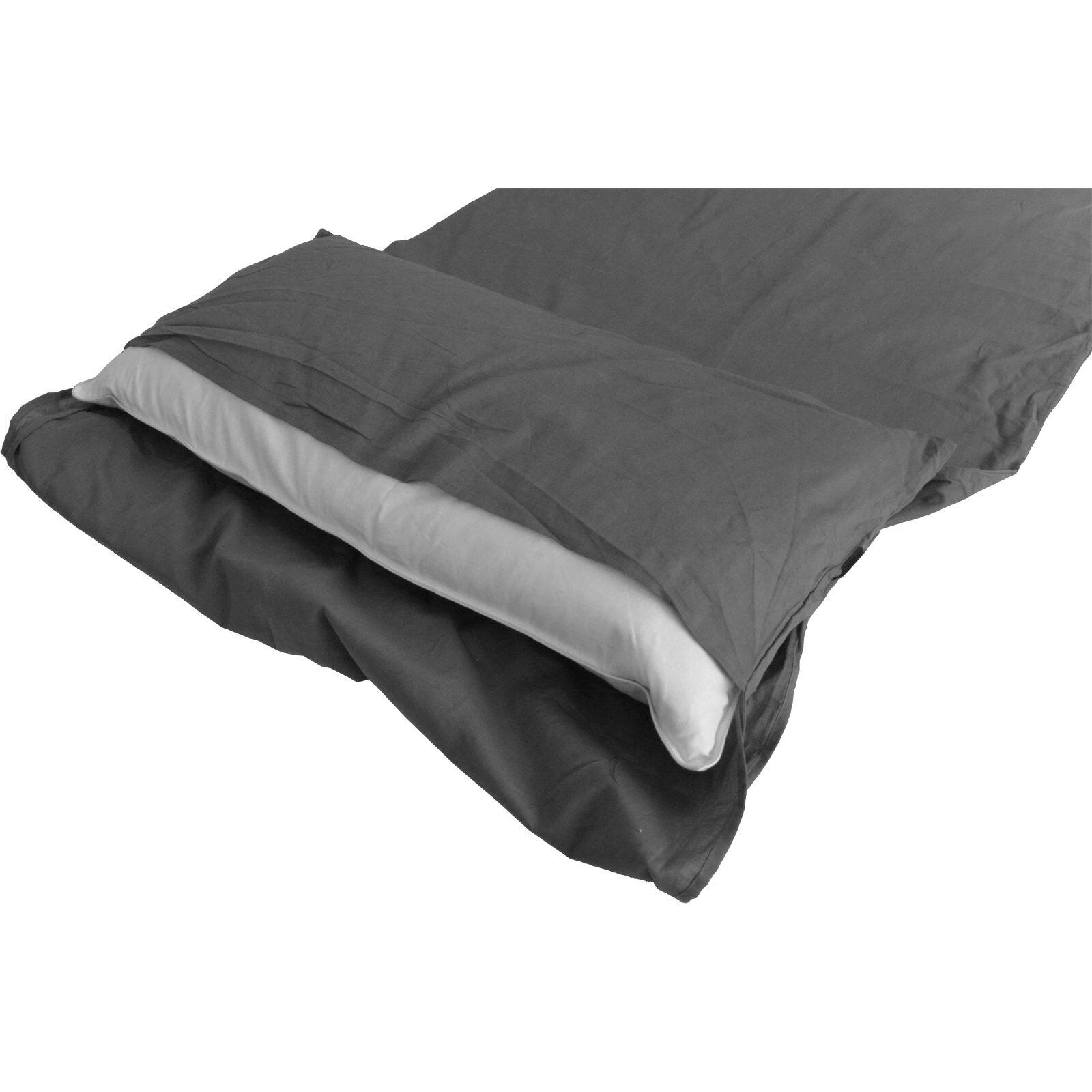Deckenform Sleeping Liner Baumwolle anthrazit 4/7