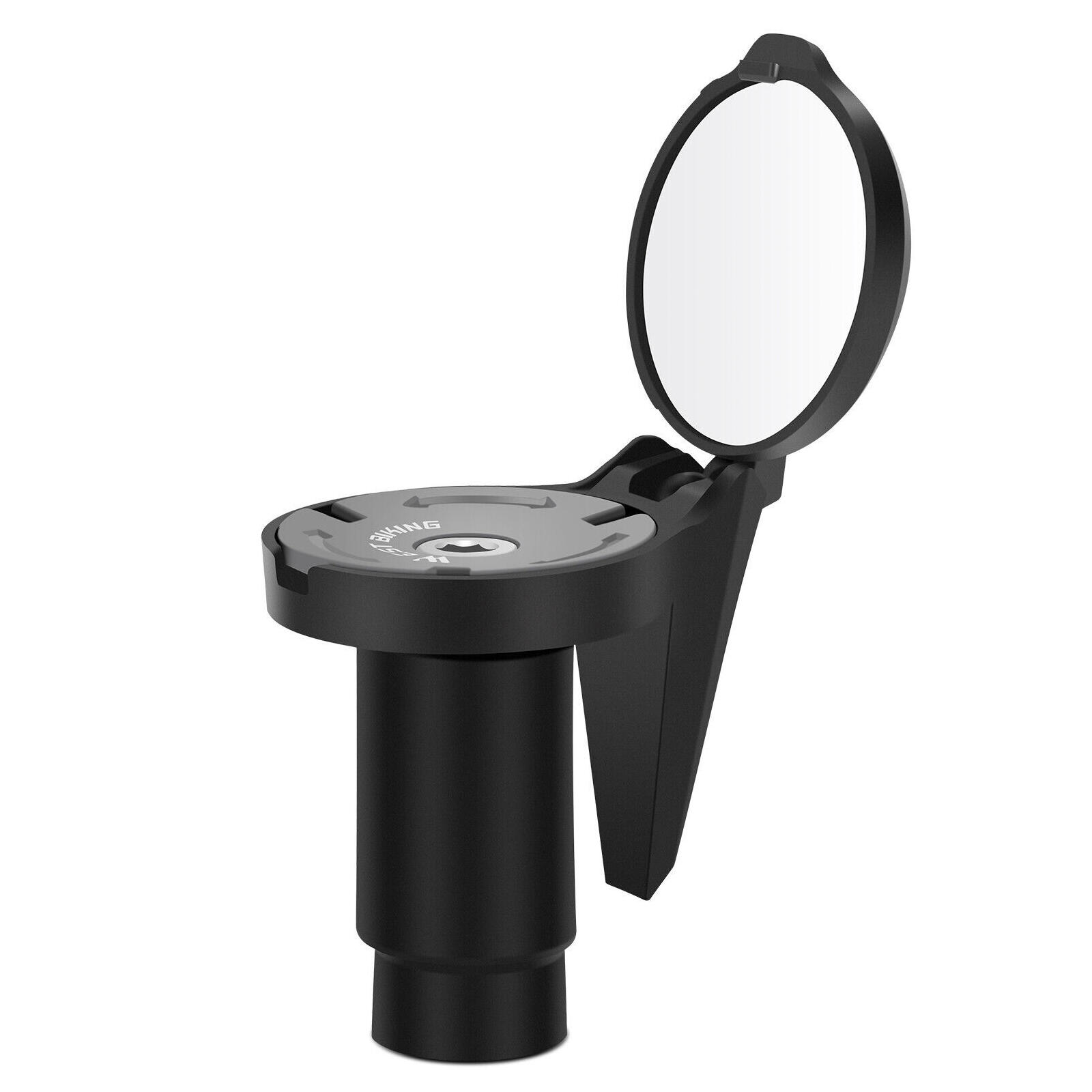 Oglinda laterala HD pentru biciclete, montare capat ghidon, rotatie 360, negru