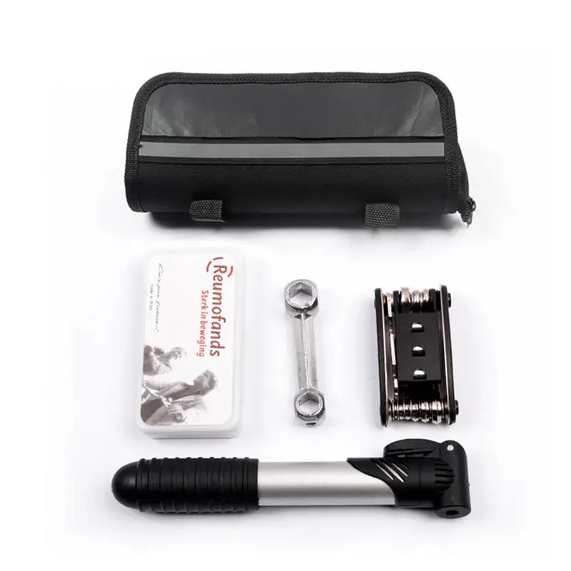 Kit reparatie bicicleta multifuntional cu unelte si pompa manuala,24 x 10 x 7 cm