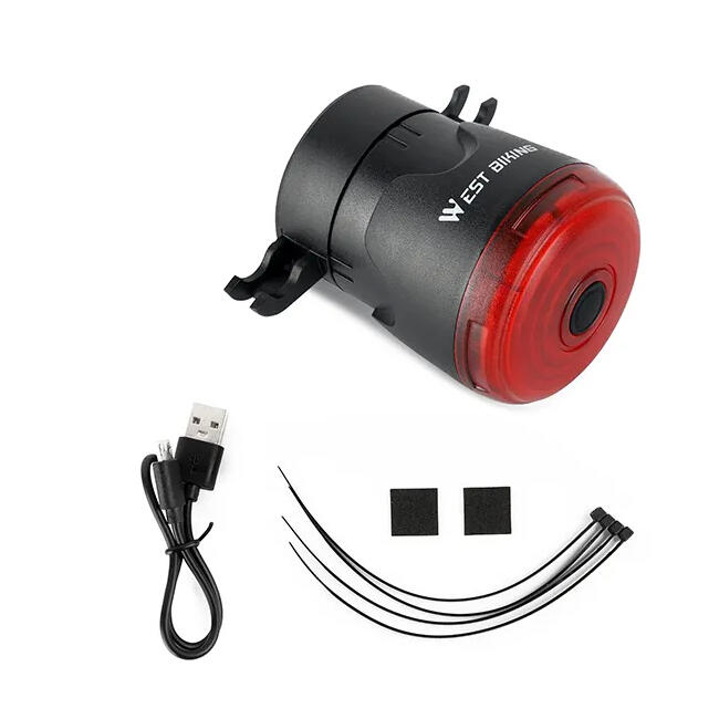 Stop spate bicicleta, LED, 6 moduri iluminare, senzor de frana si de lumina, USB