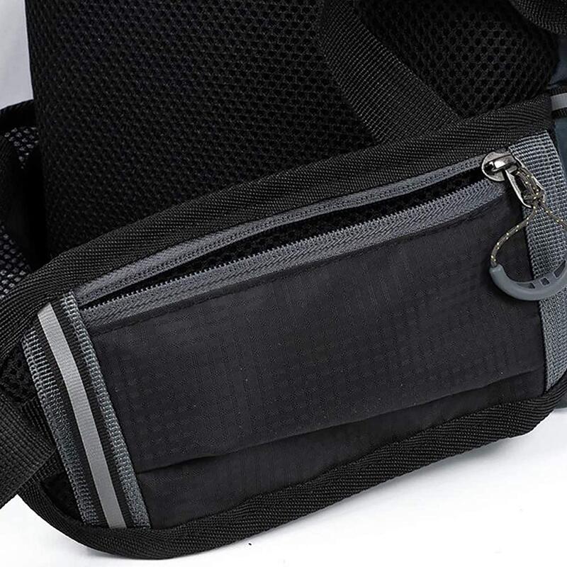 Rucsac bicicleta pliabil, impermeabil, buzunar sistem hidratare, 10L, negru+gri