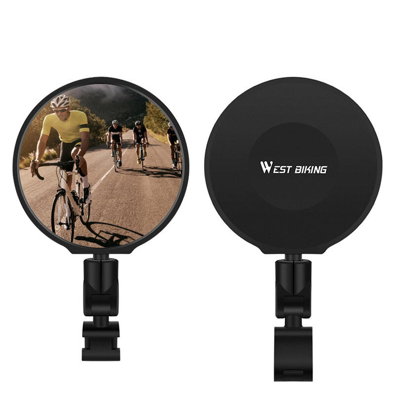 Oglinda retrovizoare HD pentru biciclete, montare ghidon, rotatie 360, negru