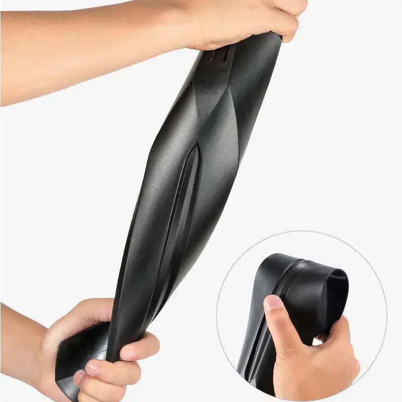 Set aparatori bicicleta MTB, fata 60 x 9 cm, spate 53 x 8 cm, plastic, negru 4/6