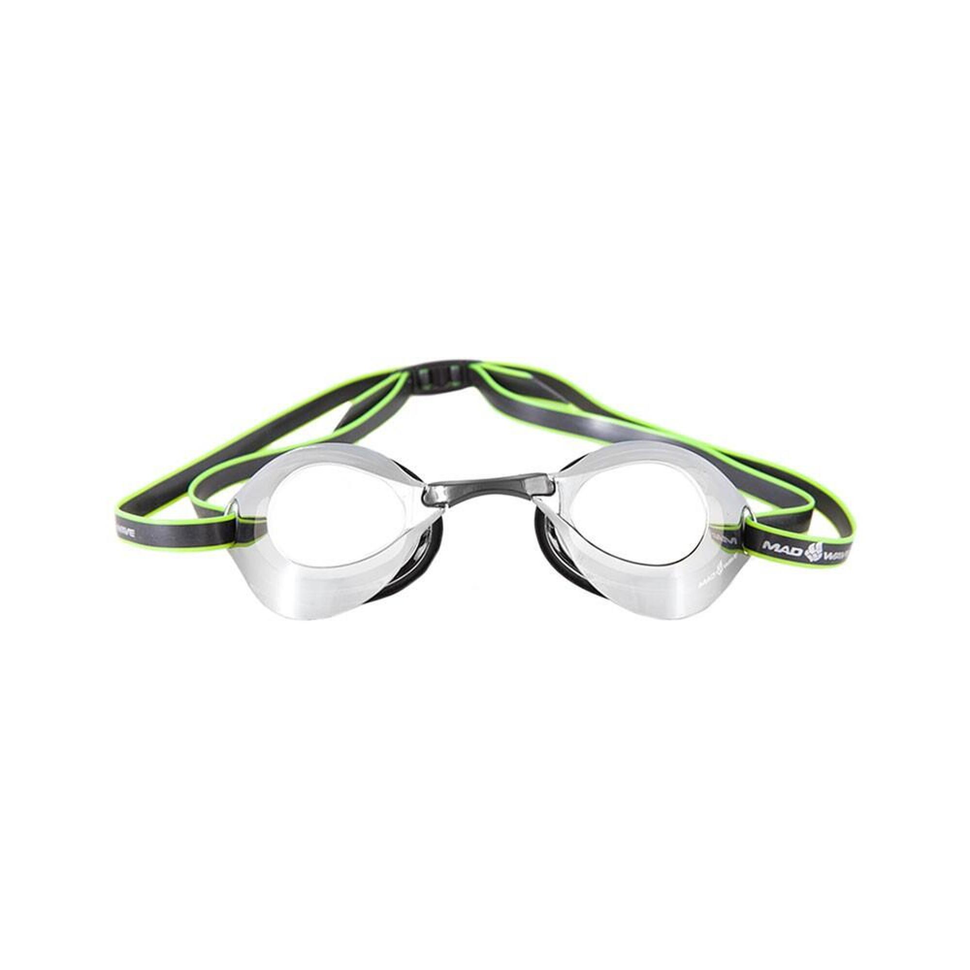 Gogle Mad Wave Turbo Racer Lustrzane - Czarne