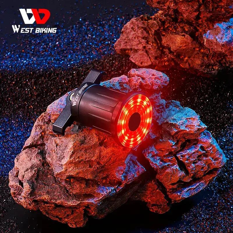 Stop spate bicicleta, LED, 7 moduri iluminare, senzor de frana si de lumina, USB 5/7