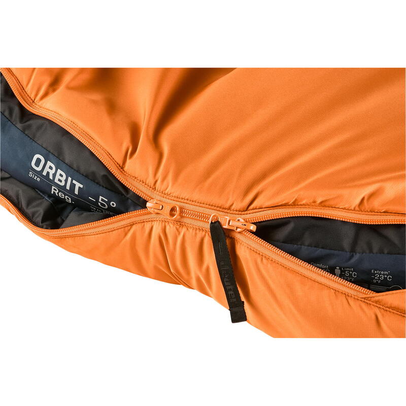 Schlafsack Orbit -5° mandarine-ink
