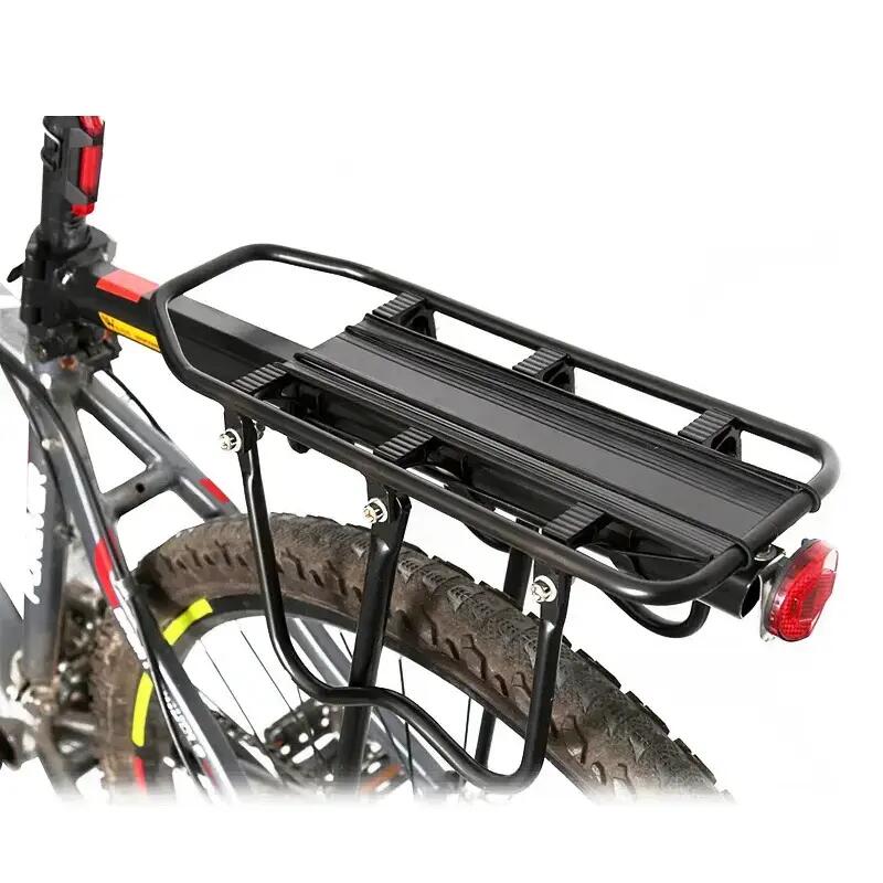 Portbagaj bicicleta MTB cu stop reflectorizant rosu, sarcina max 50 kg, negru 2/6