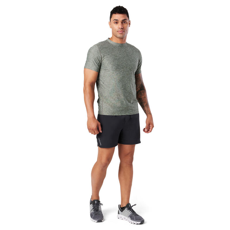 T-shirt pour hommes - Running - Qualifier Tee GRIS FONCÉ