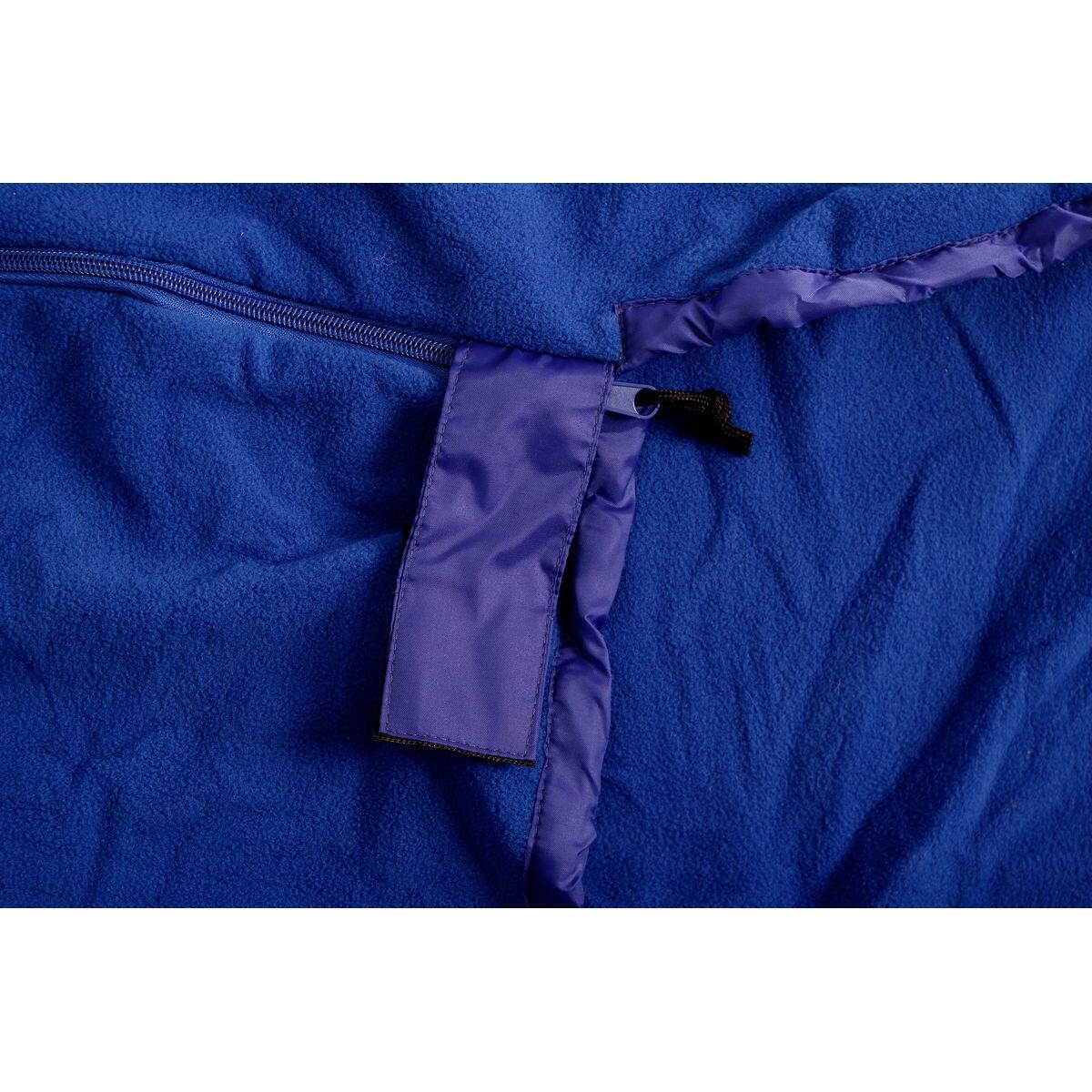 Fleece Schlafsack Mumie royalblue 3/3