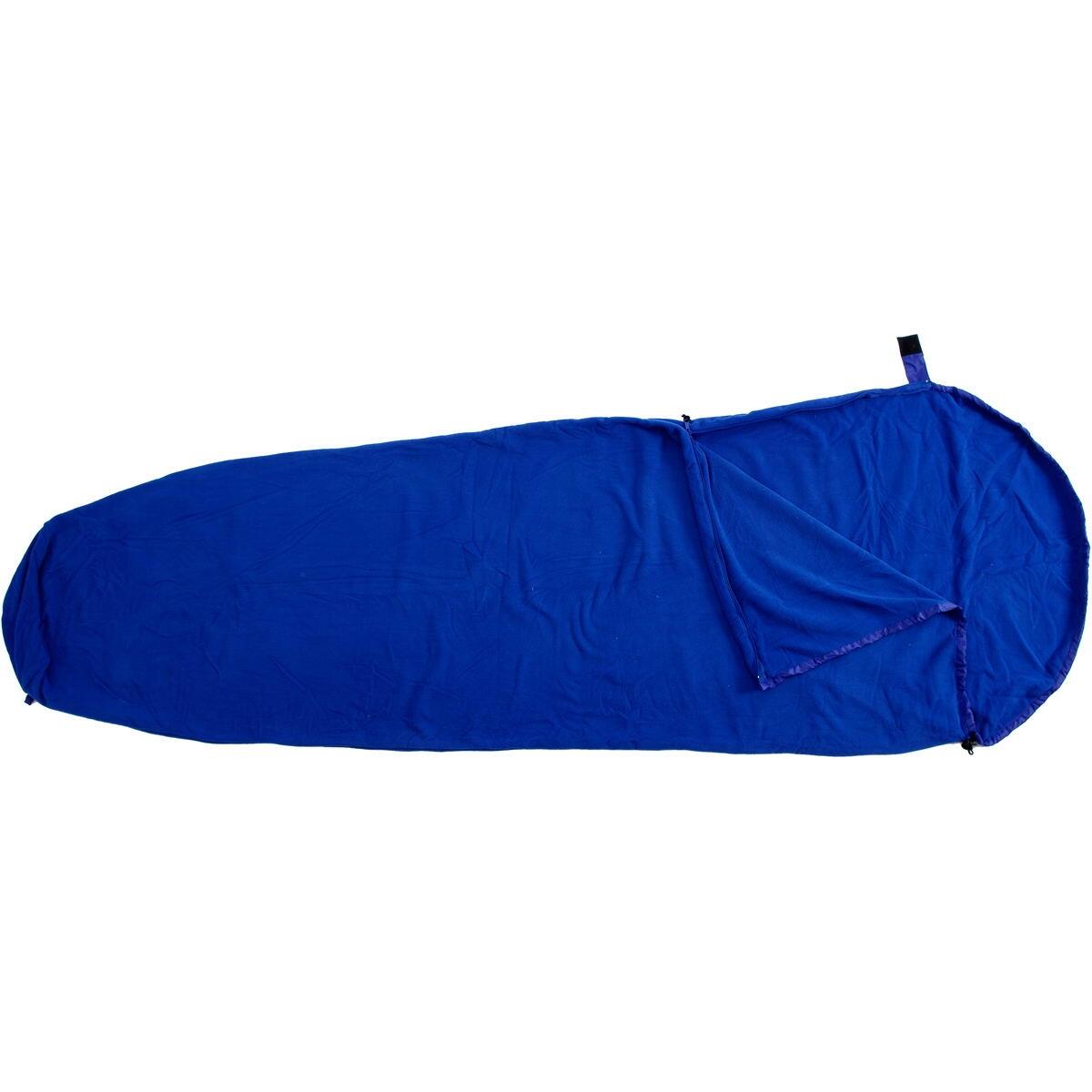 Fleece Schlafsack Mumie royalblue 2/3