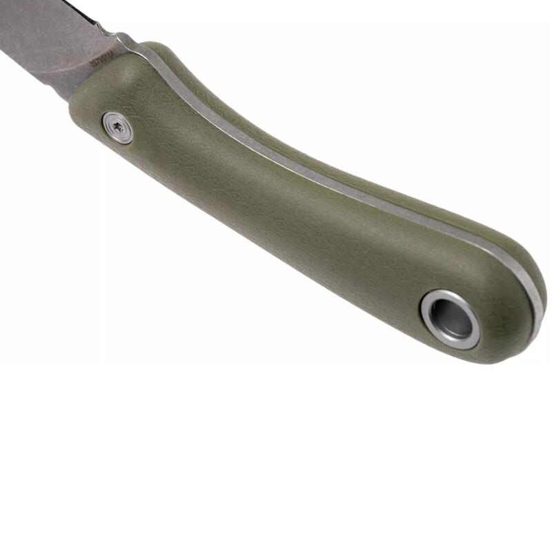 Couteau de survie Spine Flat Sage - robuste avec étui - Vert