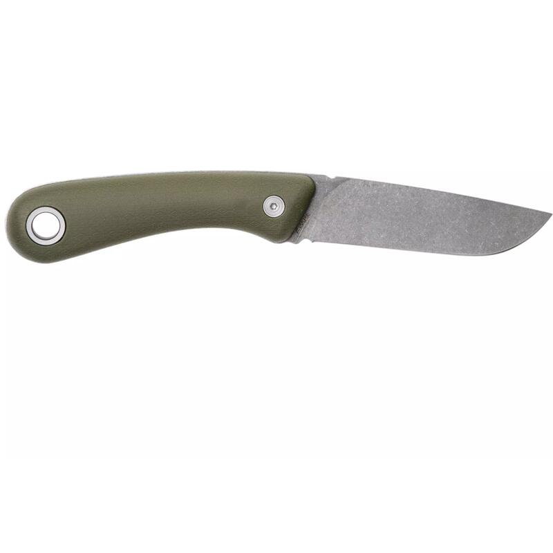 Couteau de survie Spine Flat Sage - robuste avec étui - Vert