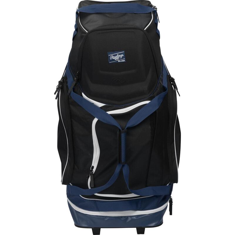 Rawlings R1502 Sac de receveur à roulettes Couleur Marine