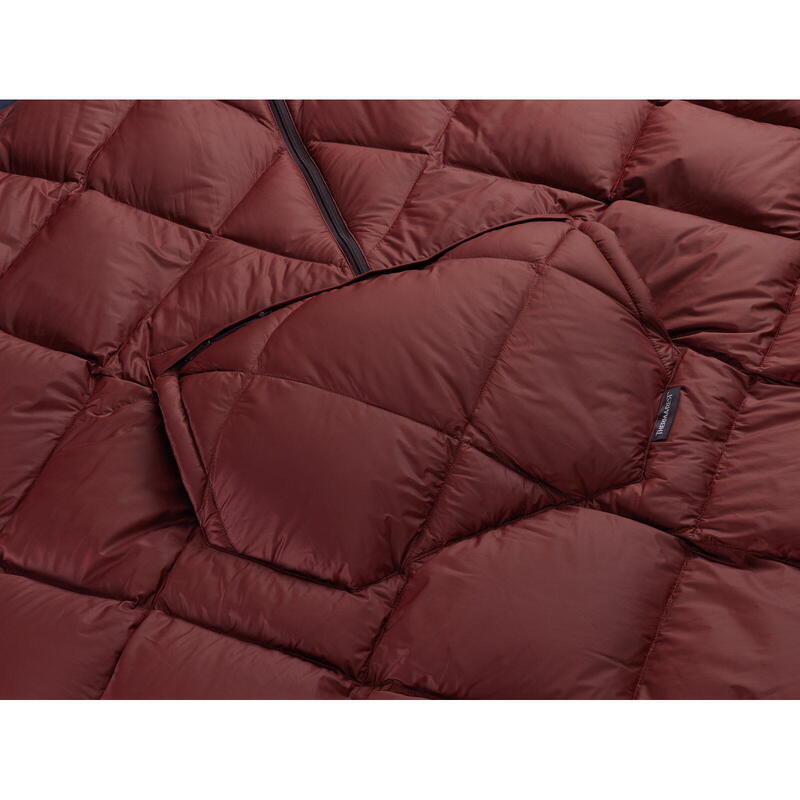 tragbare Daunen-Decke Honcho Poncho Down burgundy