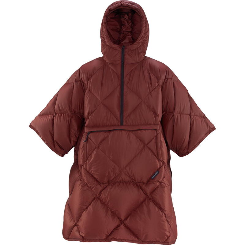 tragbare Daunen-Decke Honcho Poncho Down burgundy