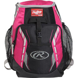 Sac à dos Rawlings R400 pour jeunes joueurs, couleur rose