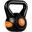 Kettlebell, MOVIT®, 8 kg, negru/portocaliu