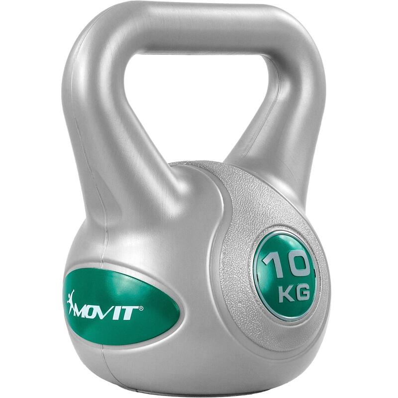 Kettlebell, MOVIT®, STYLISH, 10kg, albastru petrol