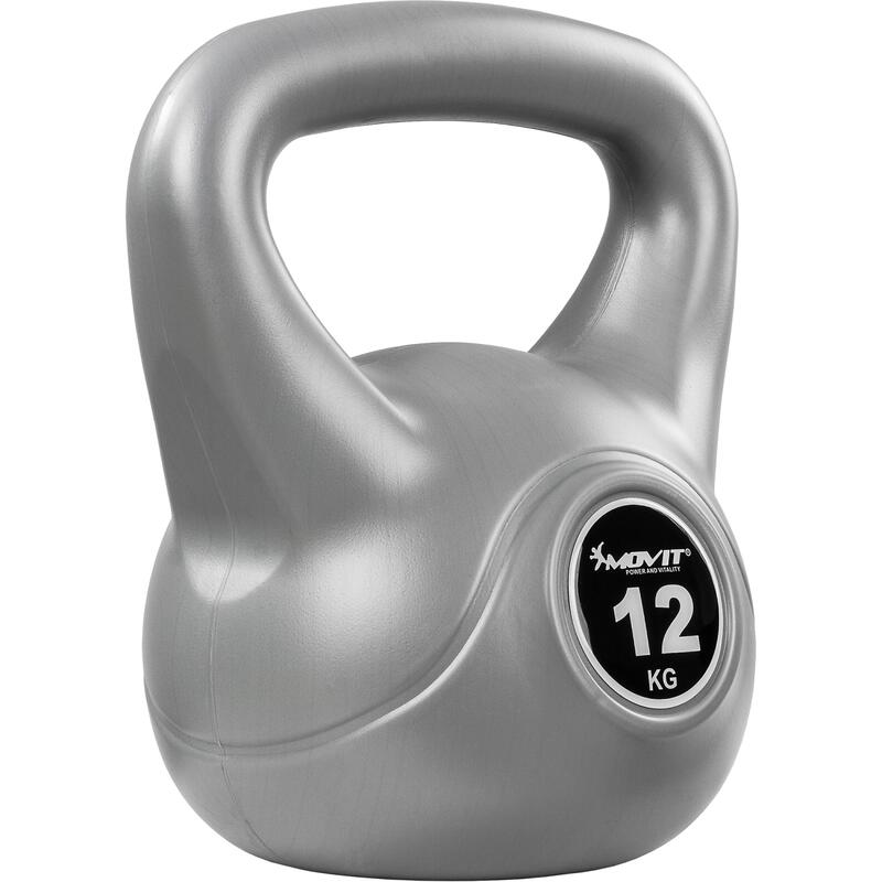 Kettlebell, MOVIT®,12 kg, gri