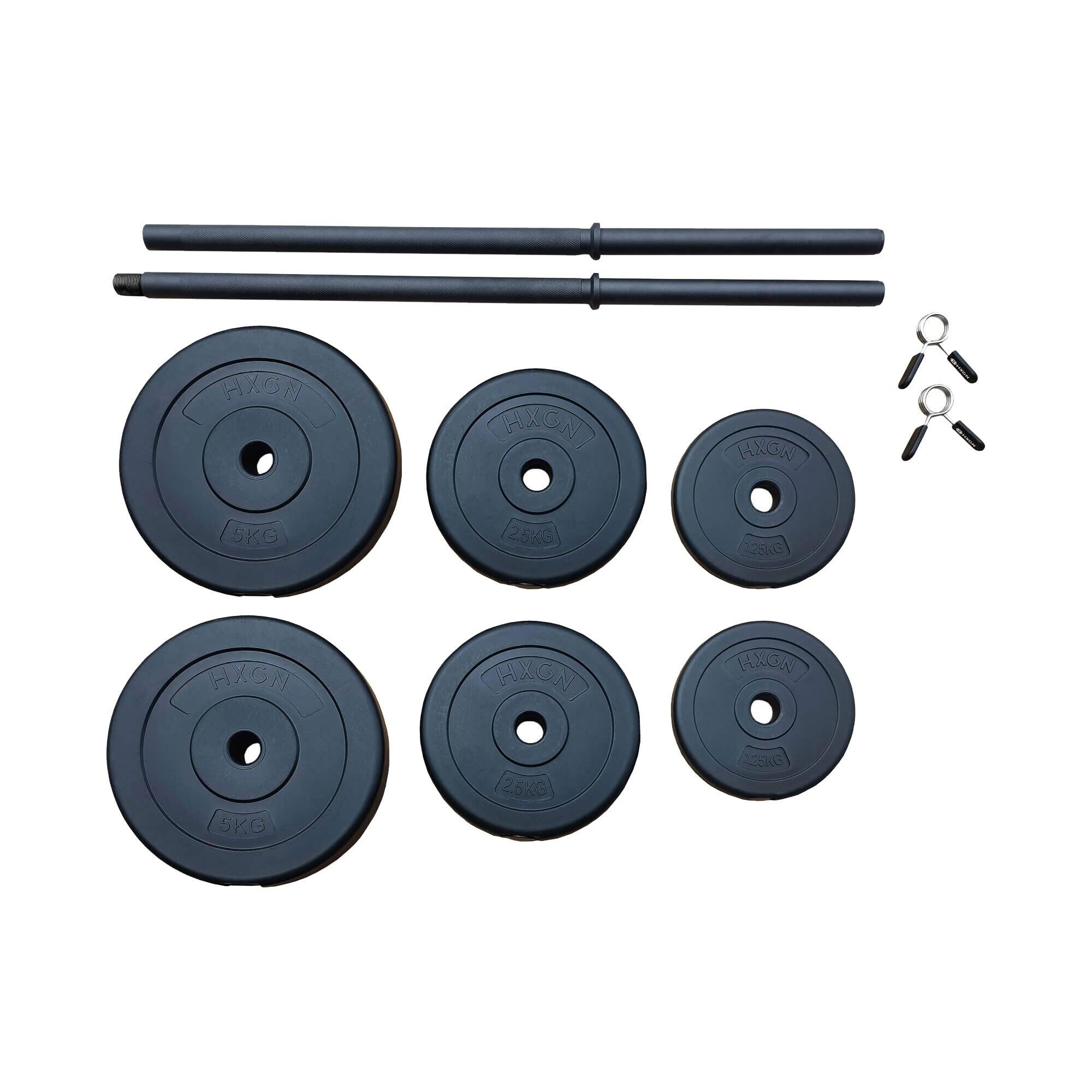 HXGN 20kg Adjustable Barbell Weight Set 3/6