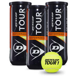 Dunlop Tour Performance 3 Balle De Tennis 3 Pack