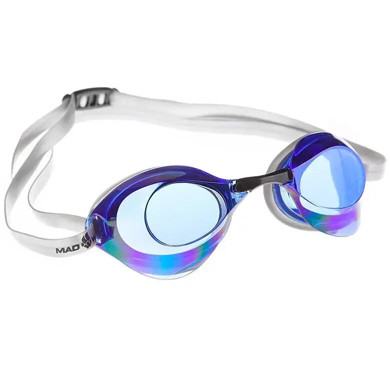 MAD WAVE Turbo Racer II Rainbow Swim Goggles Blue