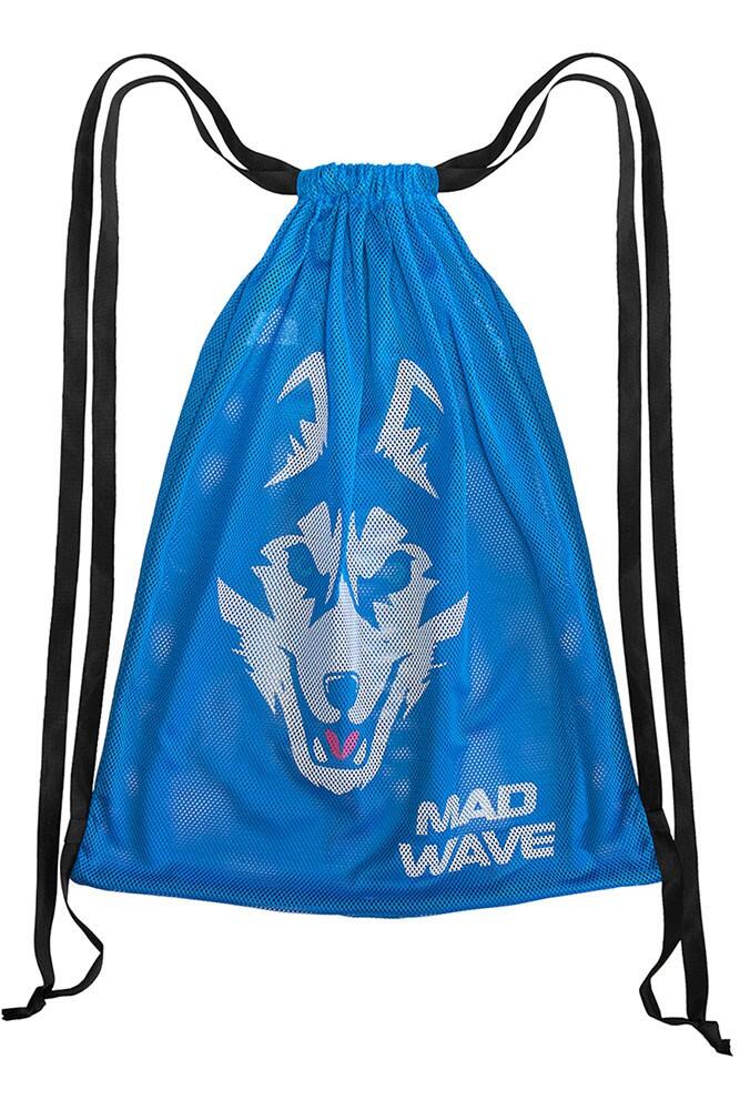 Saco de malha para piscina husky azul