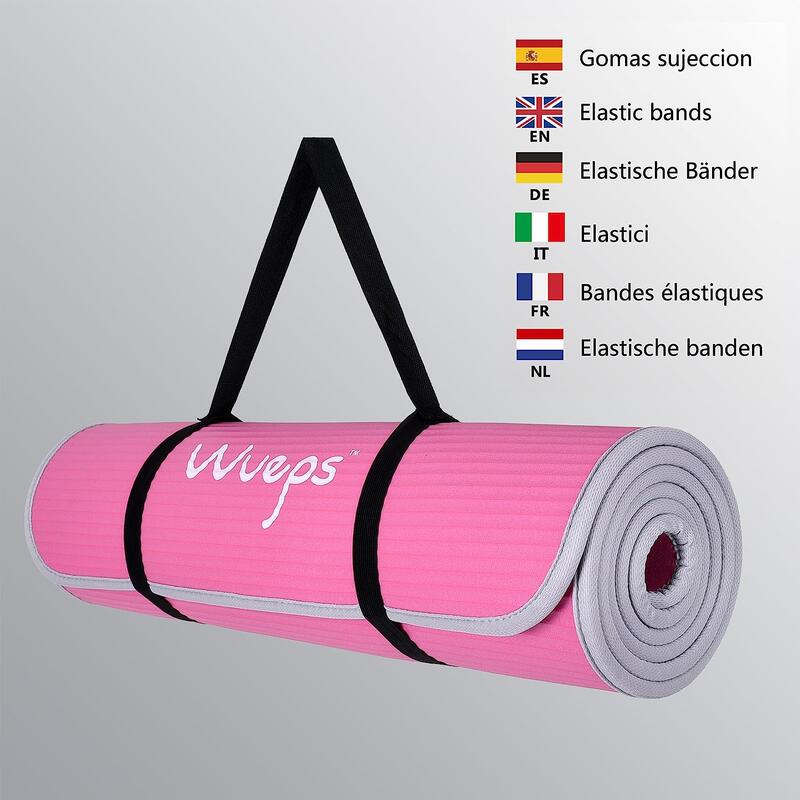 Yoga Mat / Tapis de Yoga Epaisseur 10mm Rose