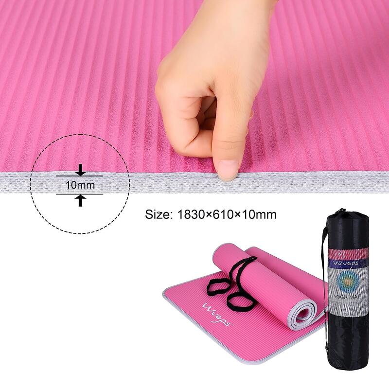 Yoga Mat / Tapis de Yoga Epaisseur 10mm Rose