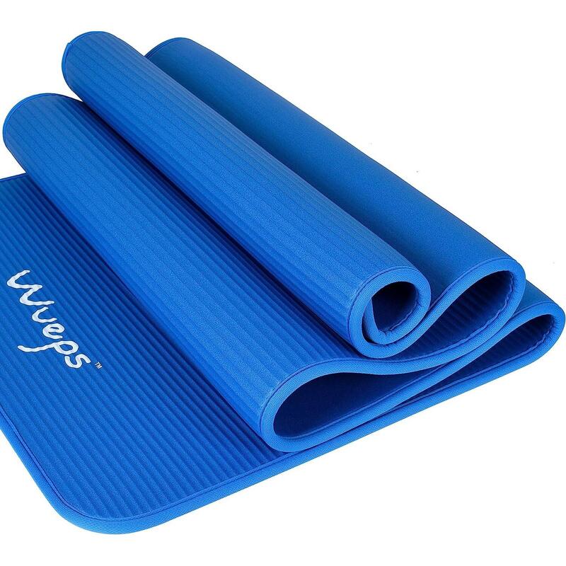 Yogamat Dikte 10mm Blauw
