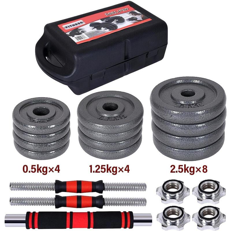 Dumbbells Kit - Bodybuilding Gewichten Kit 30kg.