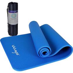 Tapis de Yoga Epaisseur 10mm Bleu