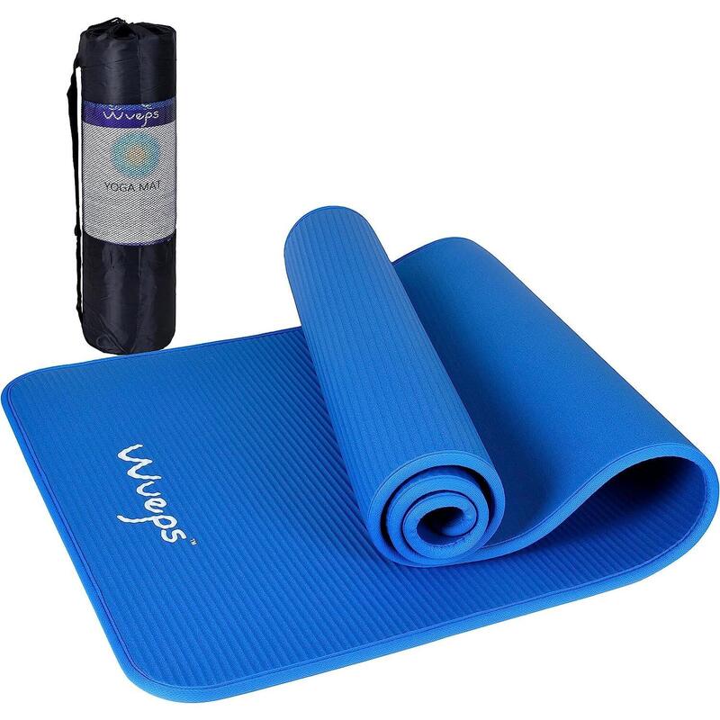 Yoga Mat / Yogamat Dikte 10mm Blauw