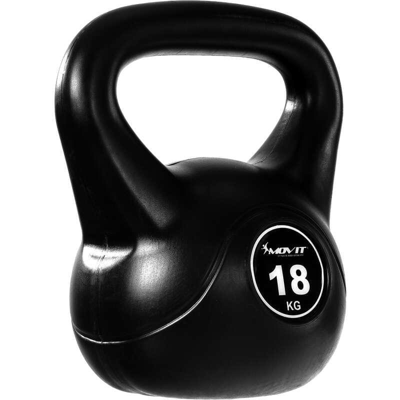 Kettlebell , MOVIT® de 18kg, negru