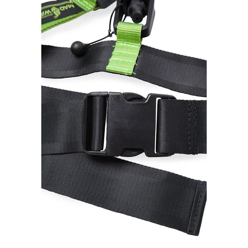 Cinturón corto con cordón elástico MAD WAVE Verde 3,6 - 10,8 kgs