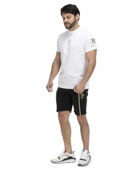 Set Leone tricou + short - Alb 3/4