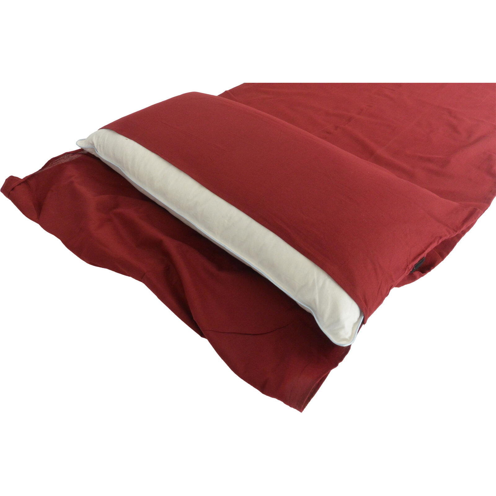 Deckenform Sleeping Liner Baumwolle bordeaux 3/7
