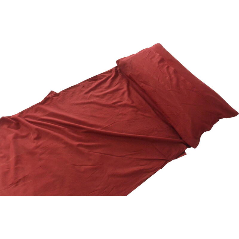 Deckenform Sleeping Liner Baumwolle bordeaux