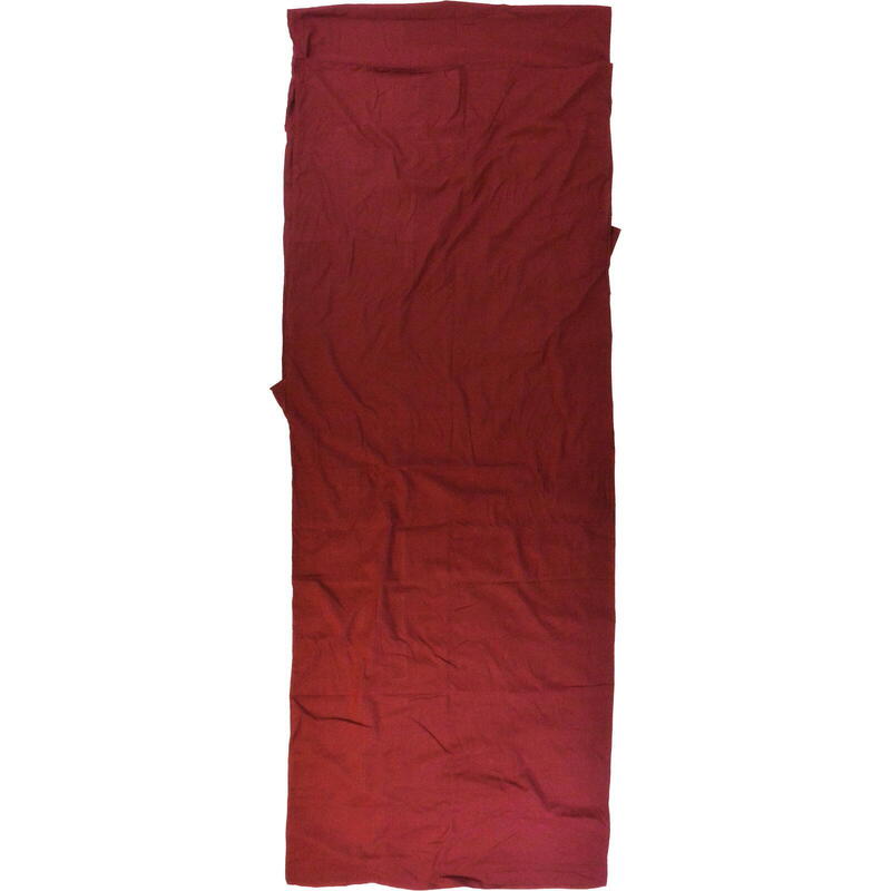 Deckenform Sleeping Liner Baumwolle bordeaux