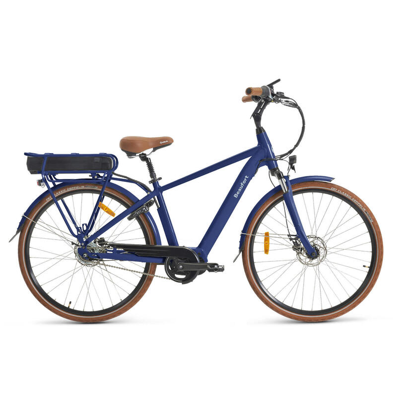 Herren-Elektrofahrrad, Bo, 51 cm, Mittelmotor, Nxs 8, navy blue