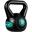 Kettlebell, MOVIT®, 10 kg, negru /verde