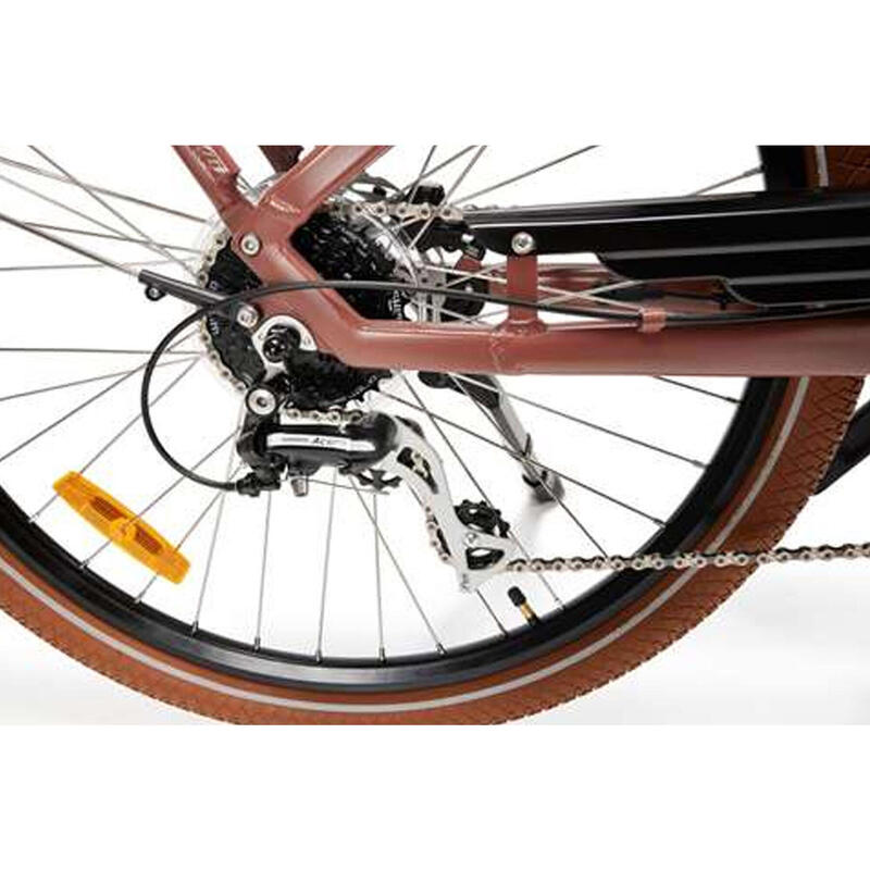Elektrische unisex fiets Bruce, 44 cm, 8 sp, 27.5" bark brown