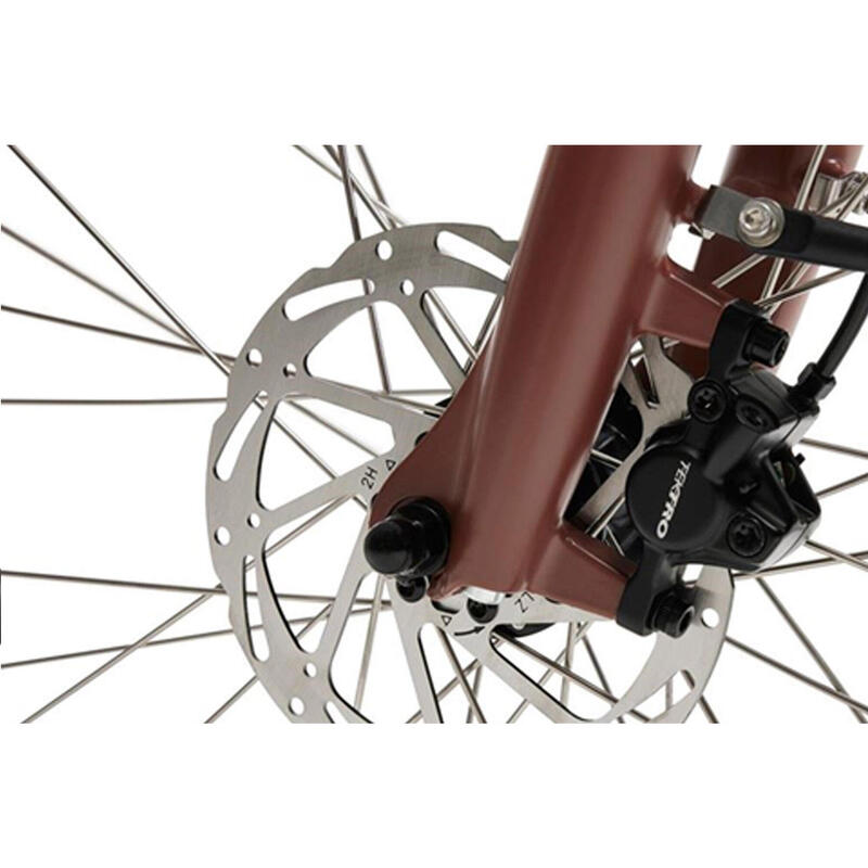 Elektrische unisex fiets Bruce, 49 cm, 8 sp, 27.5" bark brown