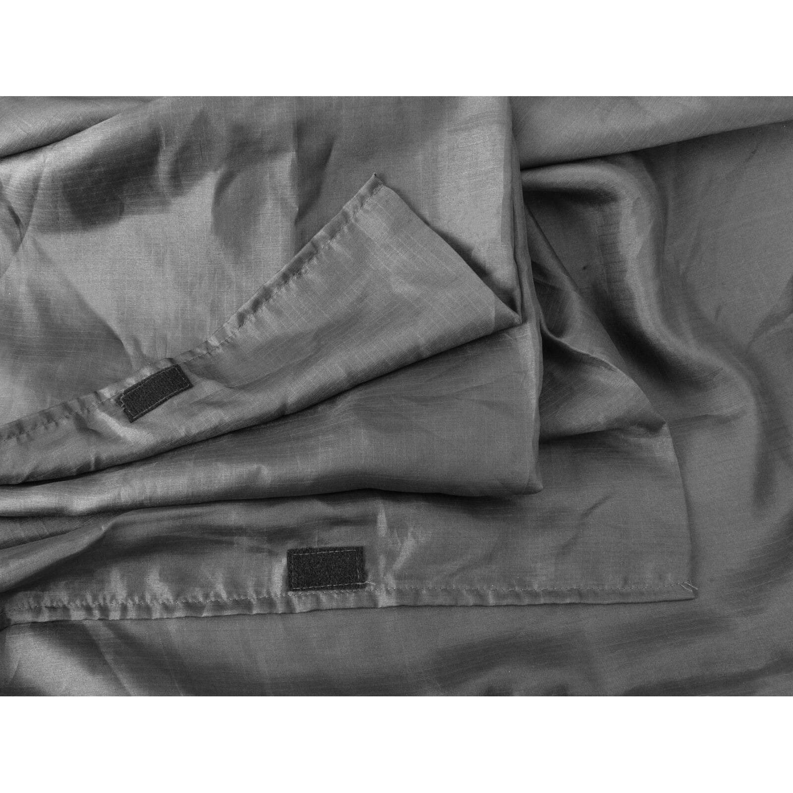 Sleeping Liner Ripstop Habotai Seide dunkelgrau 3/4